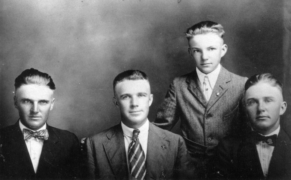 Bassett sons Jim, Harvey, Ralph, and Clyde