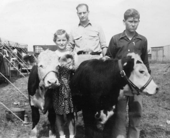 4-H Livestock Show - Jean Ford Krutsinger and Dick Purdue 