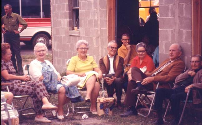 Evelyn Ford, Lulu Owen, Grace Jackson, Bud & Dorothy Cornell, Earl Jackson, Jason Owen