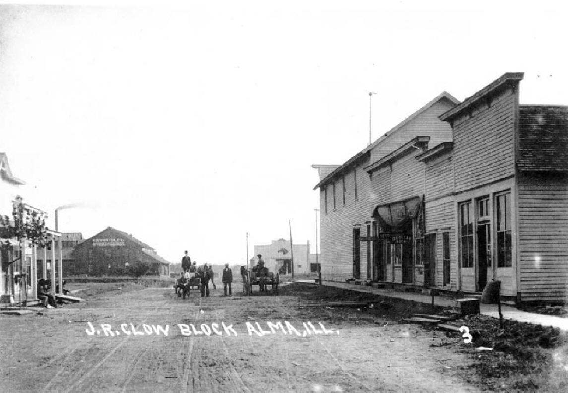 Alma Illinois J.R. Clow Block