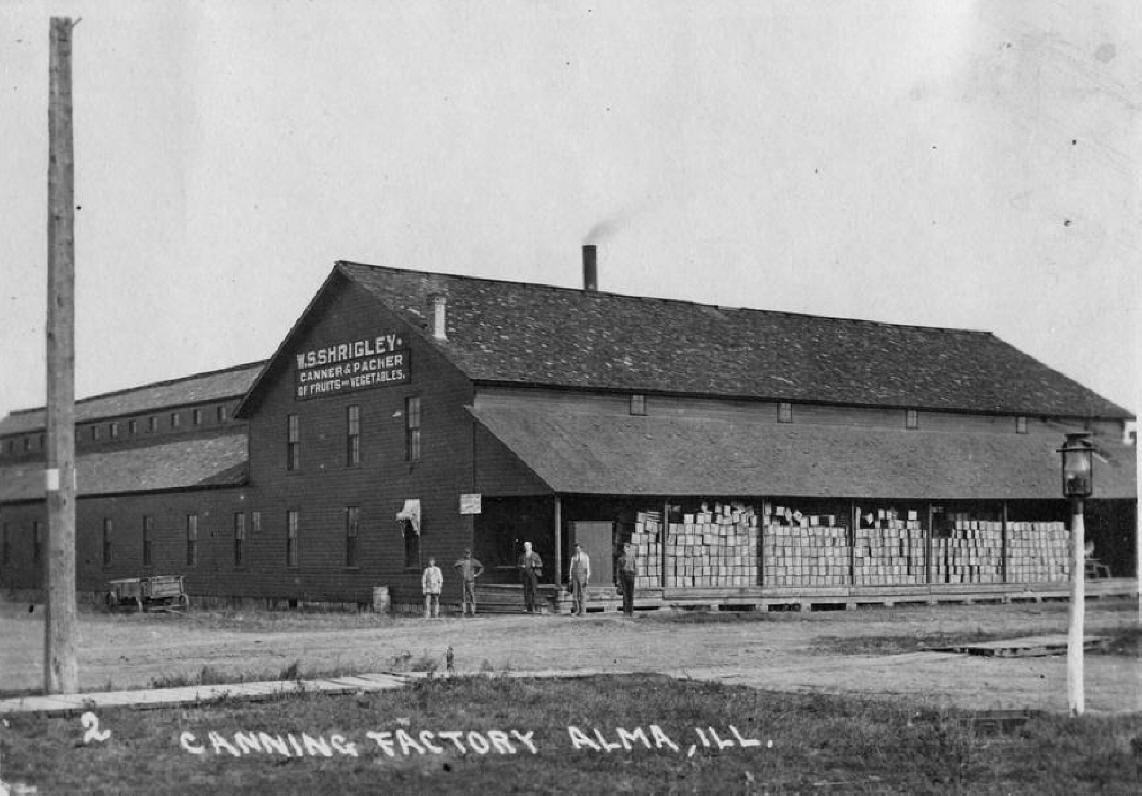 Alma Illinois W.S. Shrigley Canning Factory