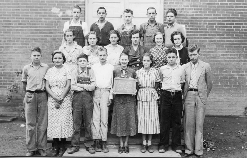 Alma High School class; 1936-1937