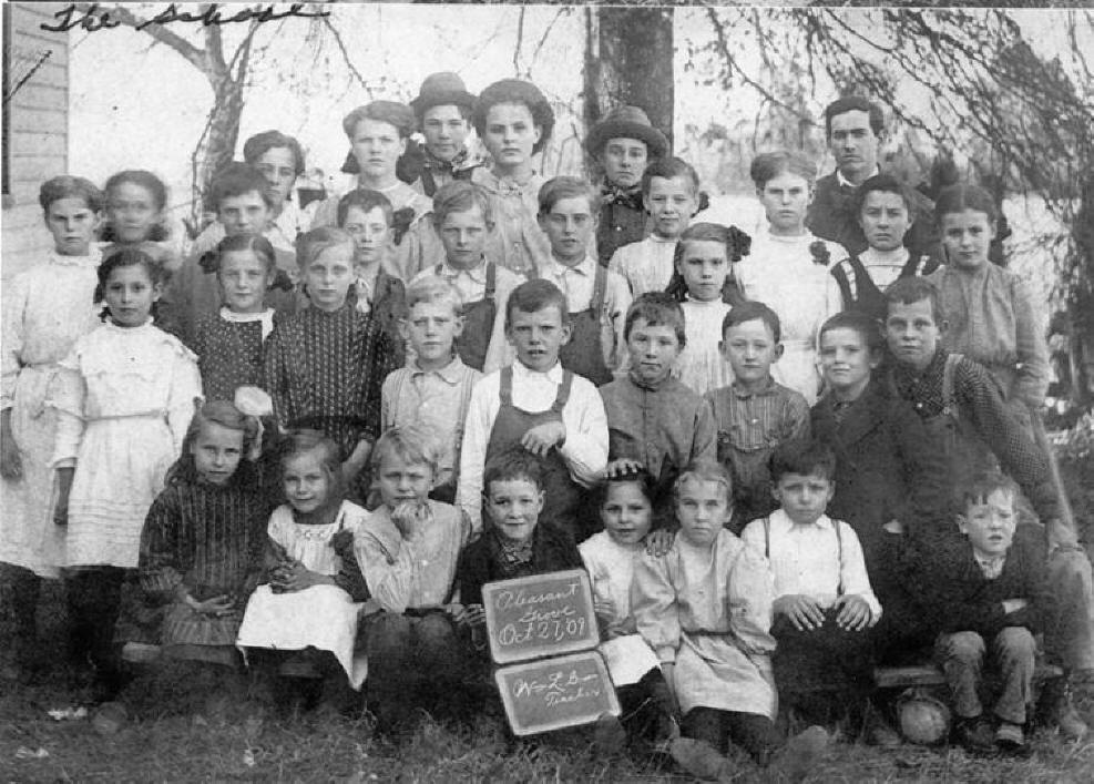Pleasant Grove School (also known as Jones School & Buzzard Roost School); 1909