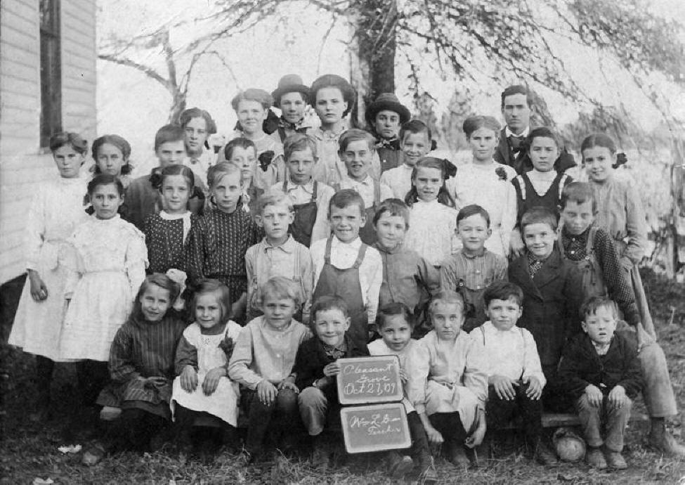 Pleasant Grove School (also known as Jones School & Buzzard Roost School); 1909