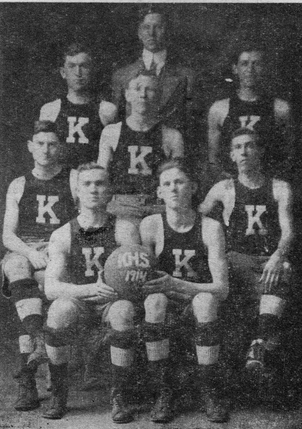 Kinmundy High School's first Basketball Team - 1914